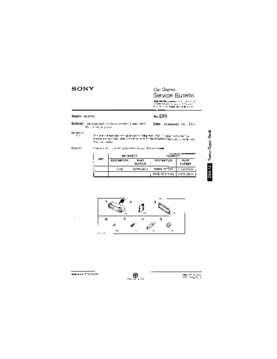 Sony Car0268  Sony Car Stereo Service Bulletin Car0268.pdf