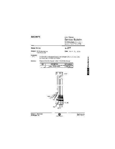 Sony Car0277  Sony Car Stereo Service Bulletin Car0277.pdf