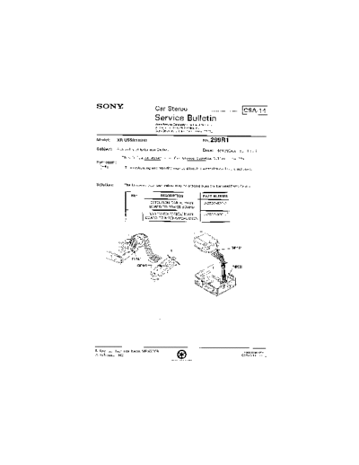 Sony Car0299  Sony Car Stereo Service Bulletin Car0299.pdf