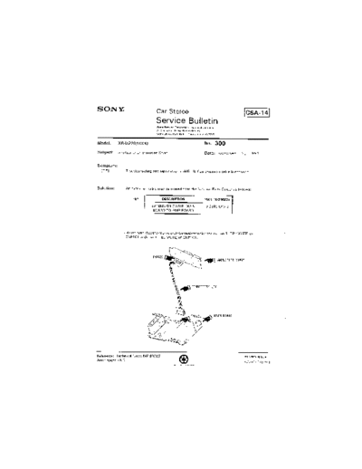 Sony Car0300  Sony Car Stereo Service Bulletin Car0300.pdf