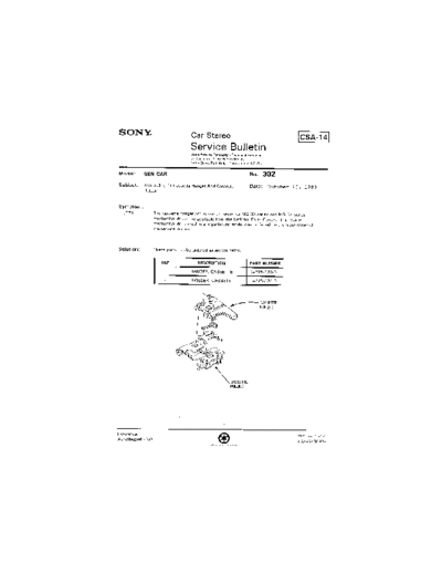 Sony Car0302  Sony Car Stereo Service Bulletin Car0302.pdf