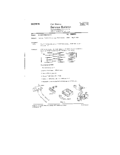 Sony Car0308  Sony Car Stereo Service Bulletin Car0308.pdf