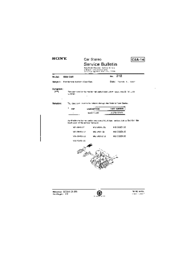 Sony Car0312  Sony Car Stereo Service Bulletin Car0312.pdf