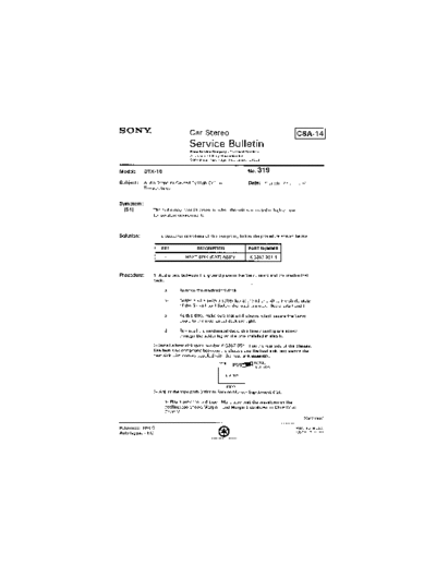 Sony Car0319  Sony Car Stereo Service Bulletin Car0319.pdf