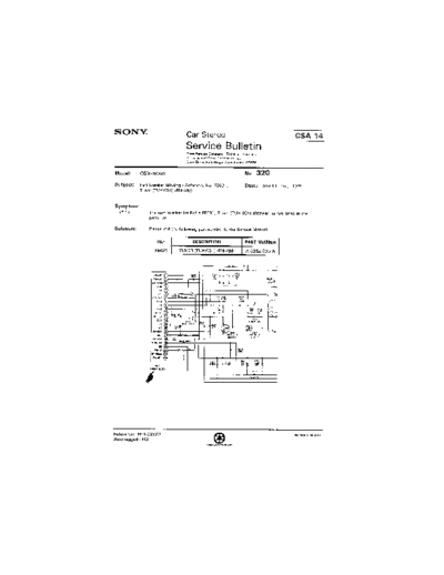 Sony Car0320  Sony Car Stereo Service Bulletin Car0320.pdf