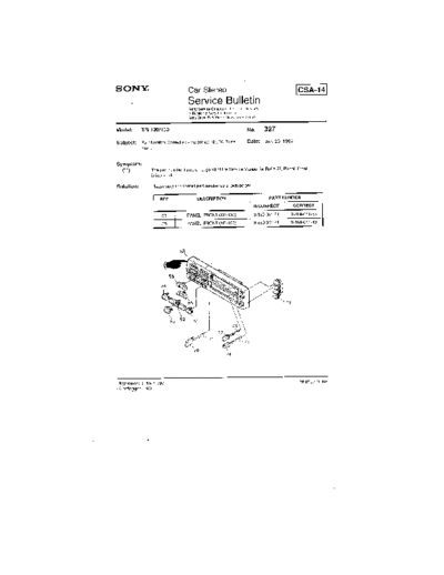 Sony Car0327  Sony Car Stereo Service Bulletin Car0327.pdf