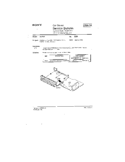 Sony Car0328  Sony Car Stereo Service Bulletin Car0328.pdf