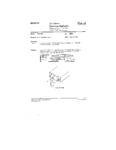 Sony Car0331  Sony Car Stereo Service Bulletin Car0331.pdf