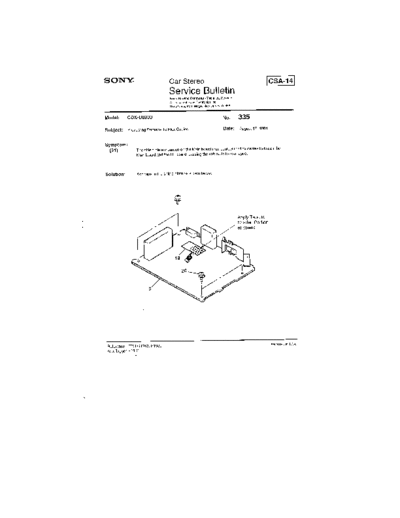 Sony Car0335  Sony Car Stereo Service Bulletin Car0335.pdf