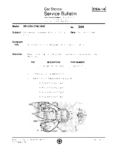 Sony Car0344  Sony Car Stereo Service Bulletin Car0344.pdf