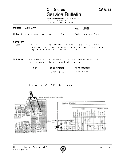 Sony Car0346  Sony Car Stereo Service Bulletin Car0346.pdf