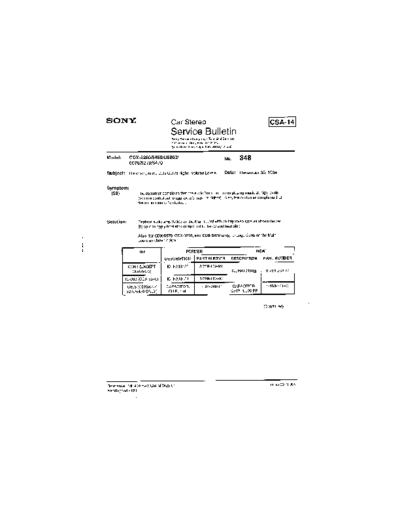 Sony Car0348  Sony Car Stereo Service Bulletin Car0348.pdf