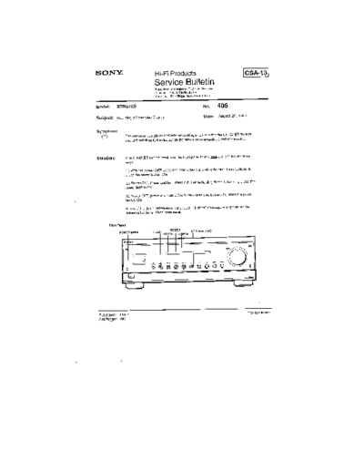 Sony HFP0406  Sony HiFi Service Bulletin HFP0406.PDF