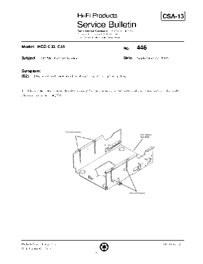 Sony HFP0446  Sony HiFi Service Bulletin HFP0446.PDF