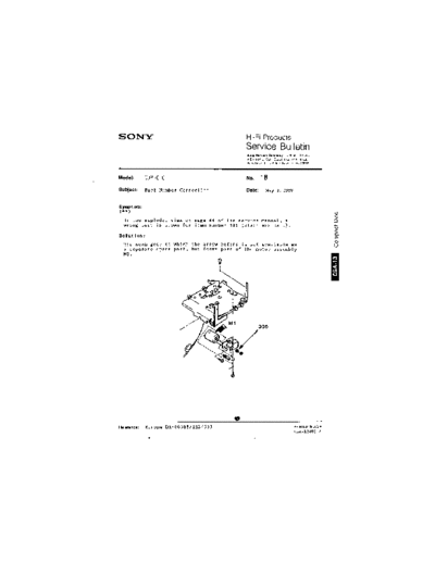 Sony HFP0018  Sony HiFi Service Bulletin HFP0018.PDF