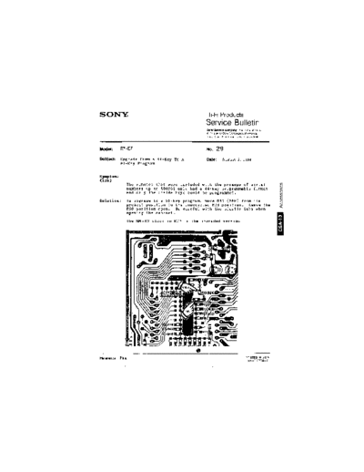 Sony HFP0029  Sony HiFi Service Bulletin HFP0029.PDF