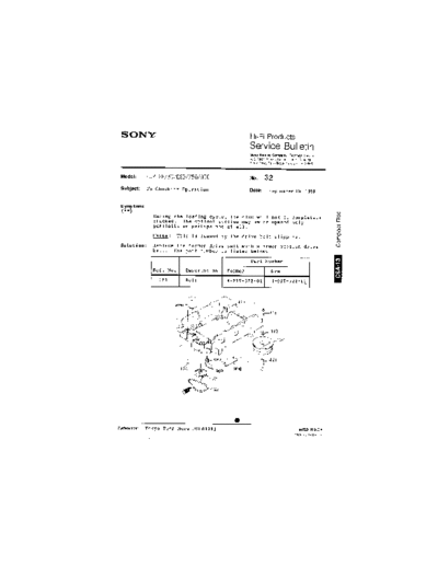 Sony HFP0032  Sony HiFi Service Bulletin HFP0032.PDF