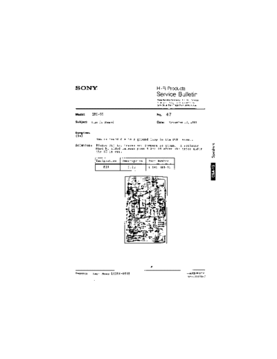 Sony HFP0047  Sony HiFi Service Bulletin HFP0047.PDF