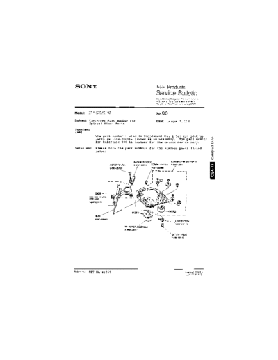 Sony HFP0083  Sony HiFi Service Bulletin HFP0083.PDF