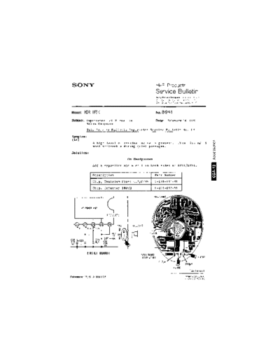 Sony HFP0089  Sony HiFi Service Bulletin HFP0089.PDF