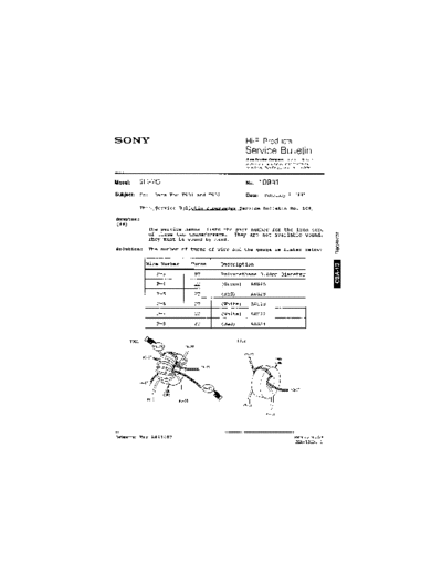Sony HFP0109  Sony HiFi Service Bulletin HFP0109.PDF