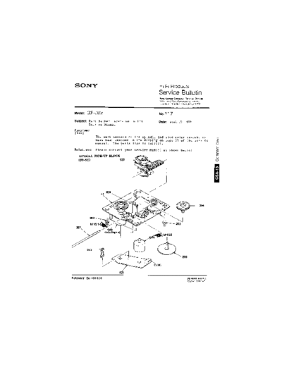 Sony HFP0117  Sony HiFi Service Bulletin HFP0117.PDF