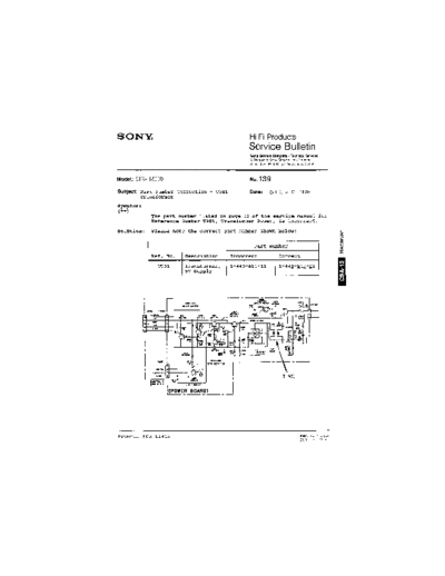 Sony HFP0139  Sony HiFi Service Bulletin HFP0139.PDF