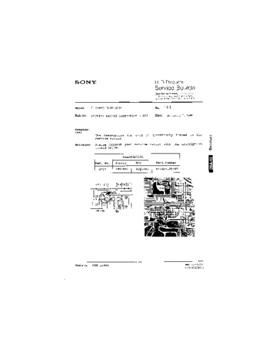 Sony HFP0141  Sony HiFi Service Bulletin HFP0141.PDF