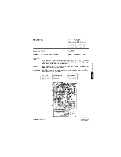 Sony HFP0151  Sony HiFi Service Bulletin HFP0151.PDF