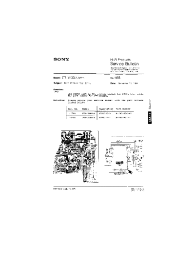 Sony HFP0155  Sony HiFi Service Bulletin HFP0155.PDF