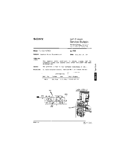 Sony HFP0156  Sony HiFi Service Bulletin HFP0156.PDF