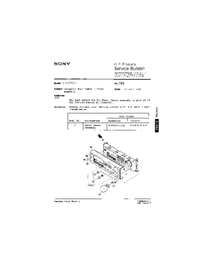 Sony HFP0159  Sony HiFi Service Bulletin HFP0159.PDF