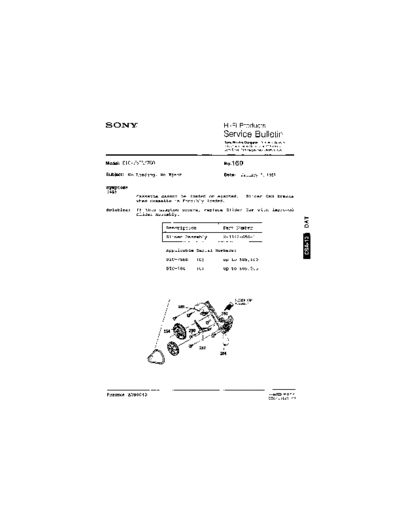 Sony HFP0160  Sony HiFi Service Bulletin HFP0160.PDF