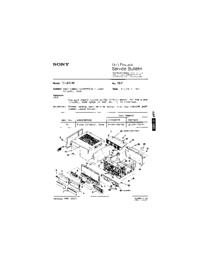 Sony HFP0162  Sony HiFi Service Bulletin HFP0162.PDF