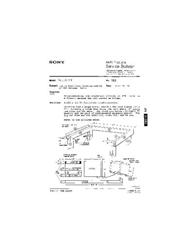 Sony HFP0182  Sony HiFi Service Bulletin HFP0182.PDF