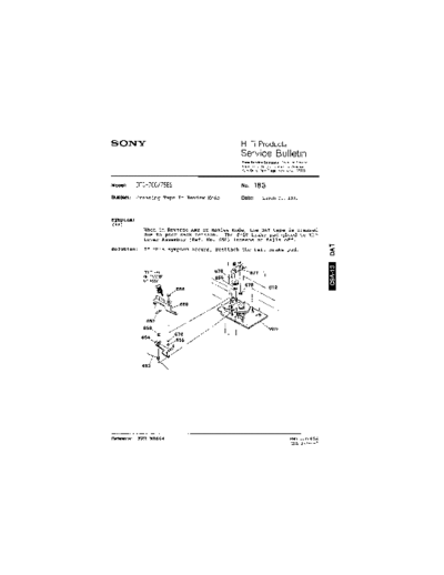 Sony HFP0183  Sony HiFi Service Bulletin HFP0183.PDF