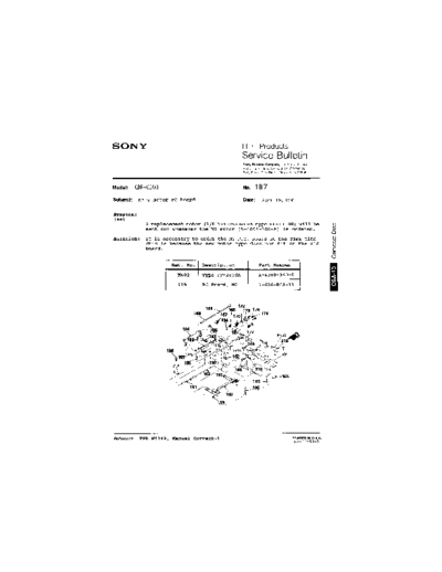 Sony HFP0187  Sony HiFi Service Bulletin HFP0187.PDF