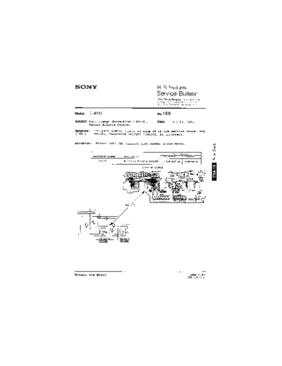Sony HFP0198  Sony HiFi Service Bulletin HFP0198.PDF