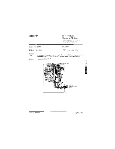 Sony HFP0200  Sony HiFi Service Bulletin HFP0200.PDF