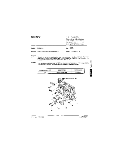 Sony HFP0205  Sony HiFi Service Bulletin HFP0205.PDF