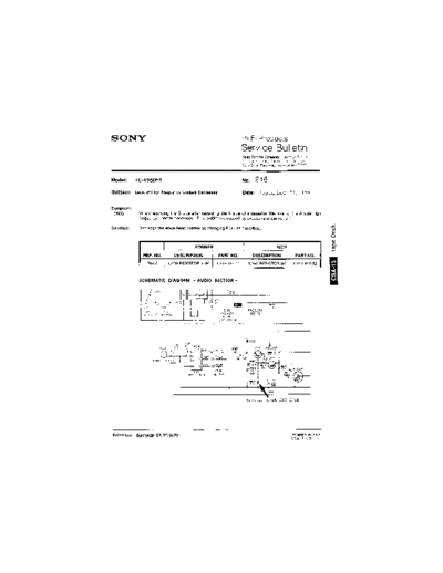 Sony HFP0216  Sony HiFi Service Bulletin HFP0216.PDF