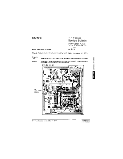 Sony HFP0222  Sony HiFi Service Bulletin HFP0222.PDF