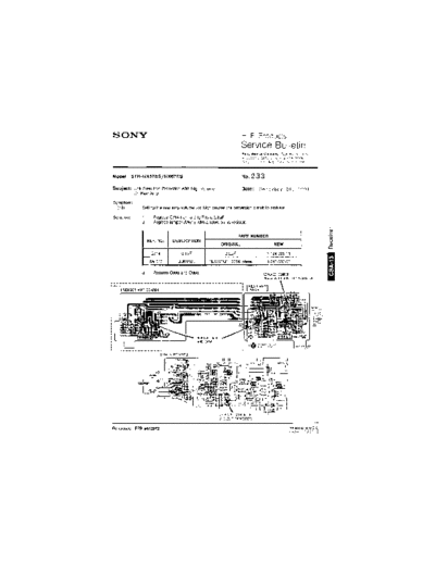 Sony HFP0233  Sony HiFi Service Bulletin HFP0233.PDF