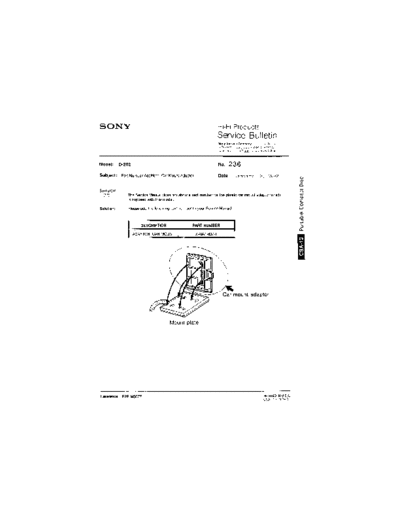Sony HFP0236  Sony HiFi Service Bulletin HFP0236.PDF