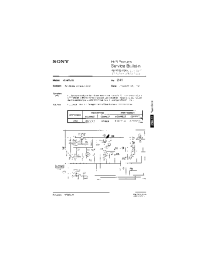 Sony HFP0241  Sony HiFi Service Bulletin HFP0241.PDF
