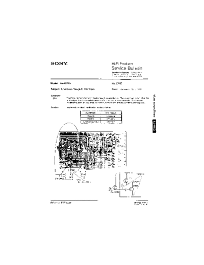 Sony HFP0242  Sony HiFi Service Bulletin HFP0242.PDF