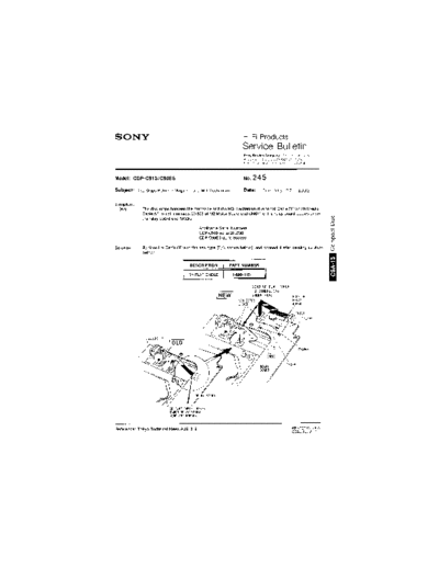 Sony HFP0245  Sony HiFi Service Bulletin HFP0245.PDF
