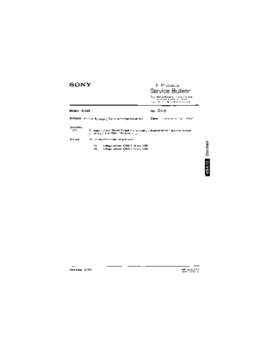 Sony HFP0248  Sony HiFi Service Bulletin HFP0248.PDF