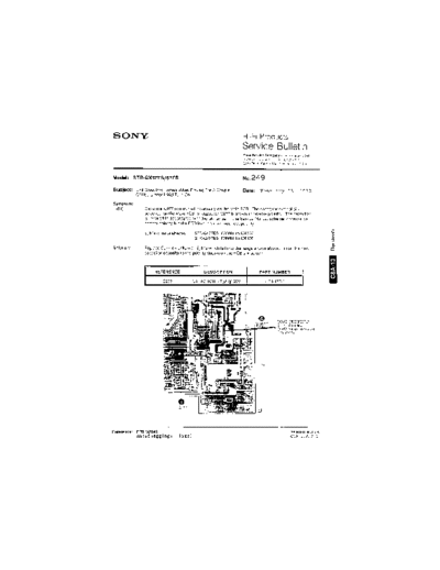 Sony HFP0249  Sony HiFi Service Bulletin HFP0249.PDF