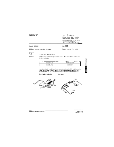 Sony HFP0256  Sony HiFi Service Bulletin HFP0256.PDF